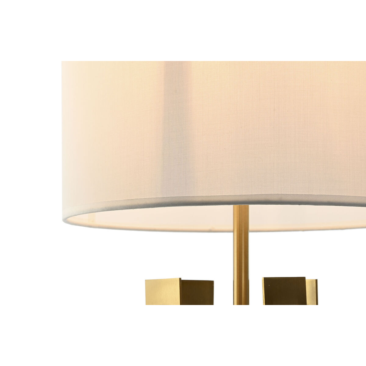 Bordslampa Home ESPRIT Vit Gyllene Järn 50 W 220 V 35 x 35 x 78 cm - 2
