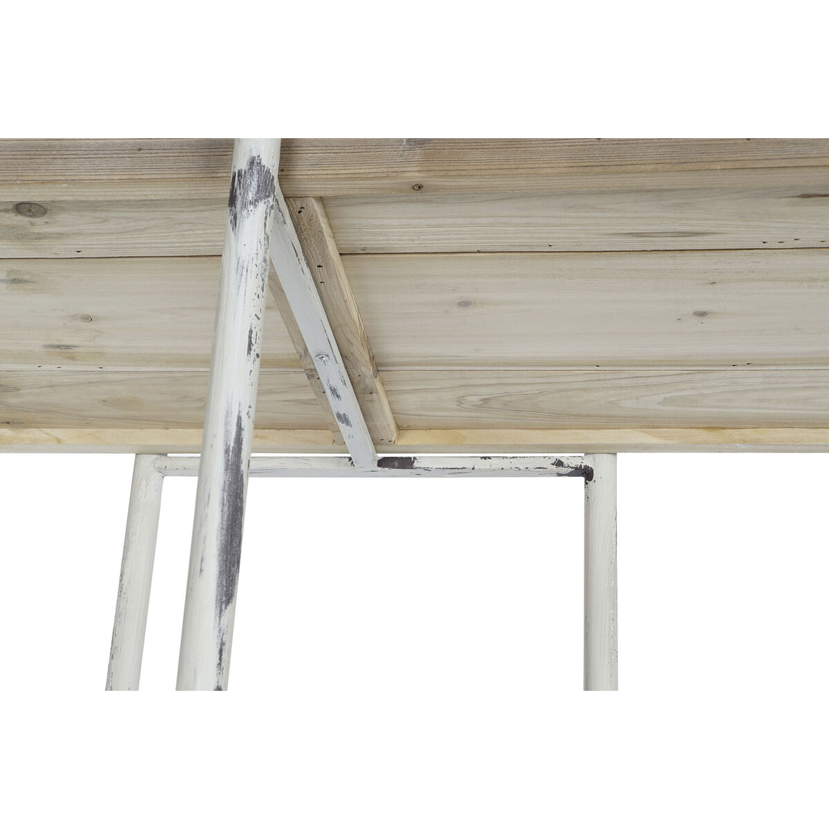 Bokhylla DKD Home Decor Vit Naturell Metall Gran Granträ 40 % Metall 190 x 40 x 200 cm - 2