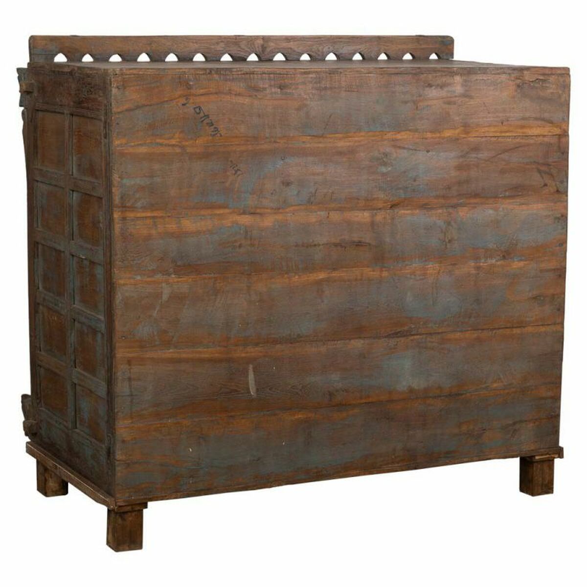 Skänk Alexandra House Living Brun Återvunnet Trä 71 x 117 x 120 cm - 5
