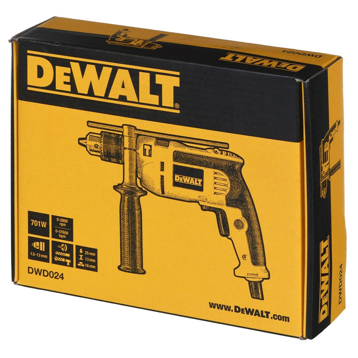 Borr/skruvdragare Dewalt DWD024 650 W - 6