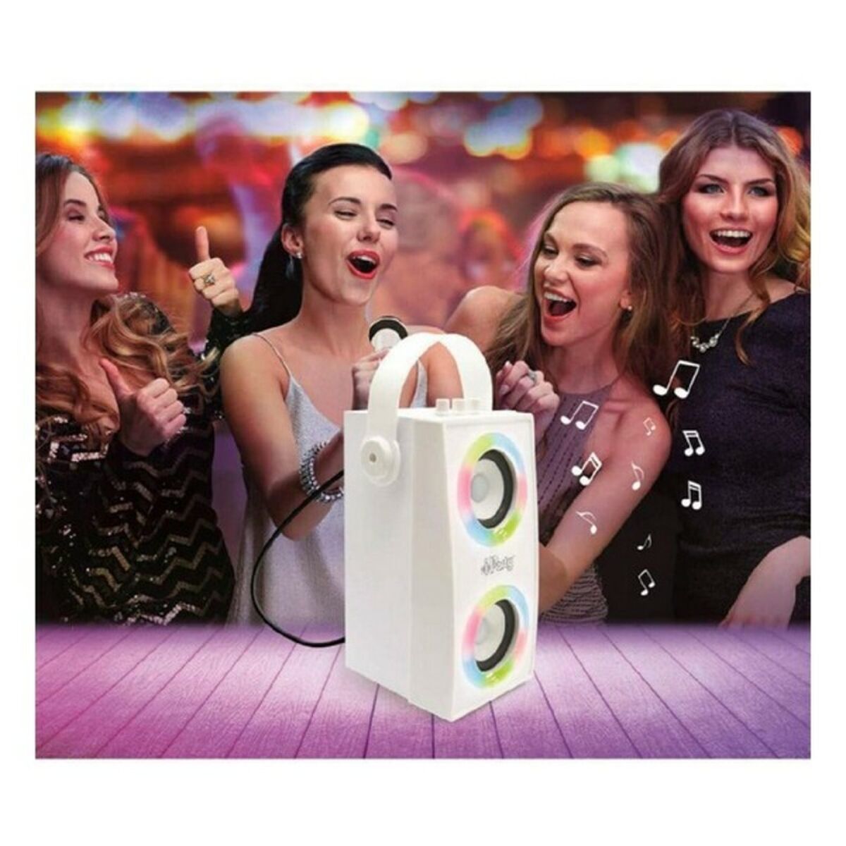 Bärbar Bluetooh Högtalare med Mikrofon iParty Lexibook BTP180Z Vit Bluetooth - 3