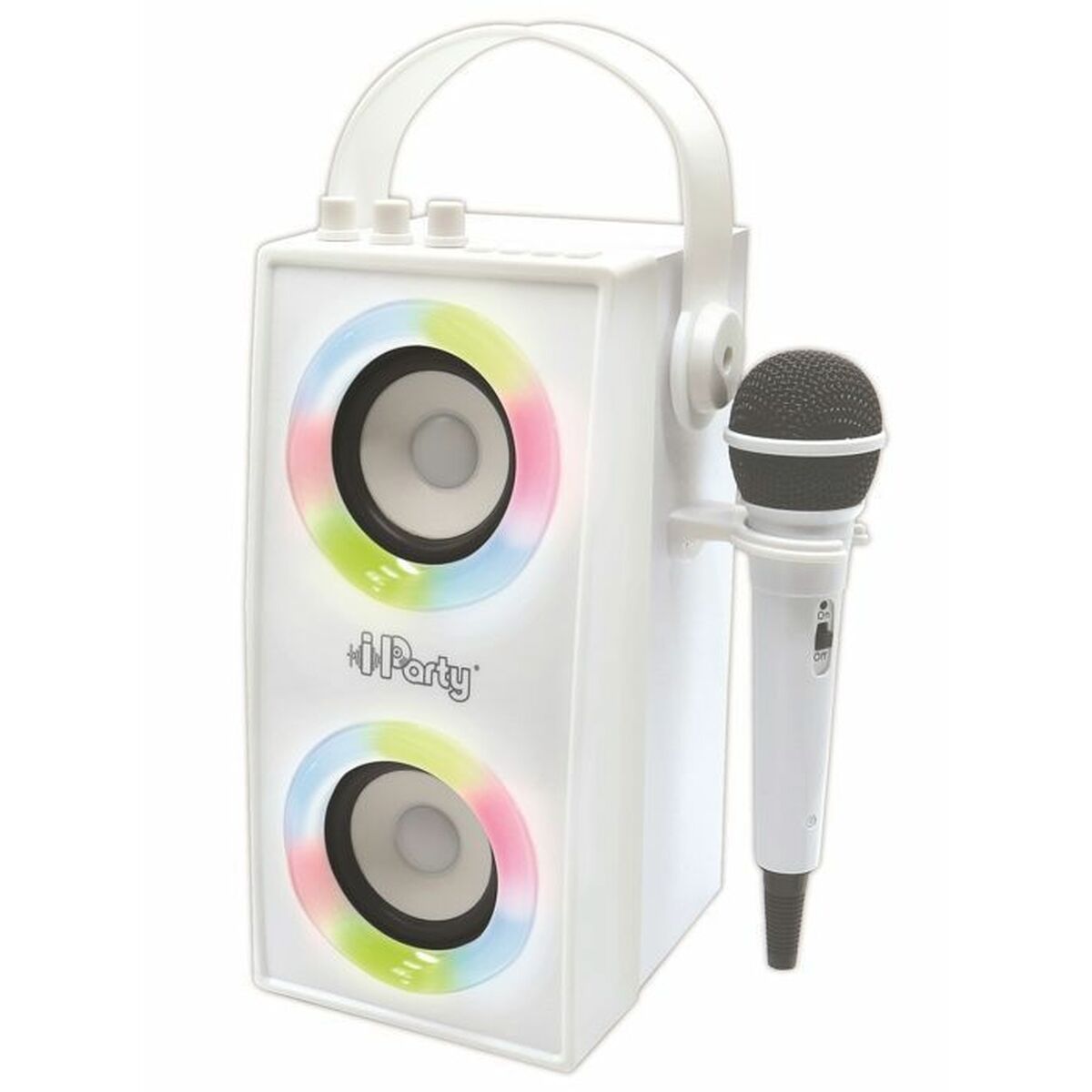 Bärbar Bluetooh Högtalare med Mikrofon iParty Lexibook BTP180Z Vit Bluetooth