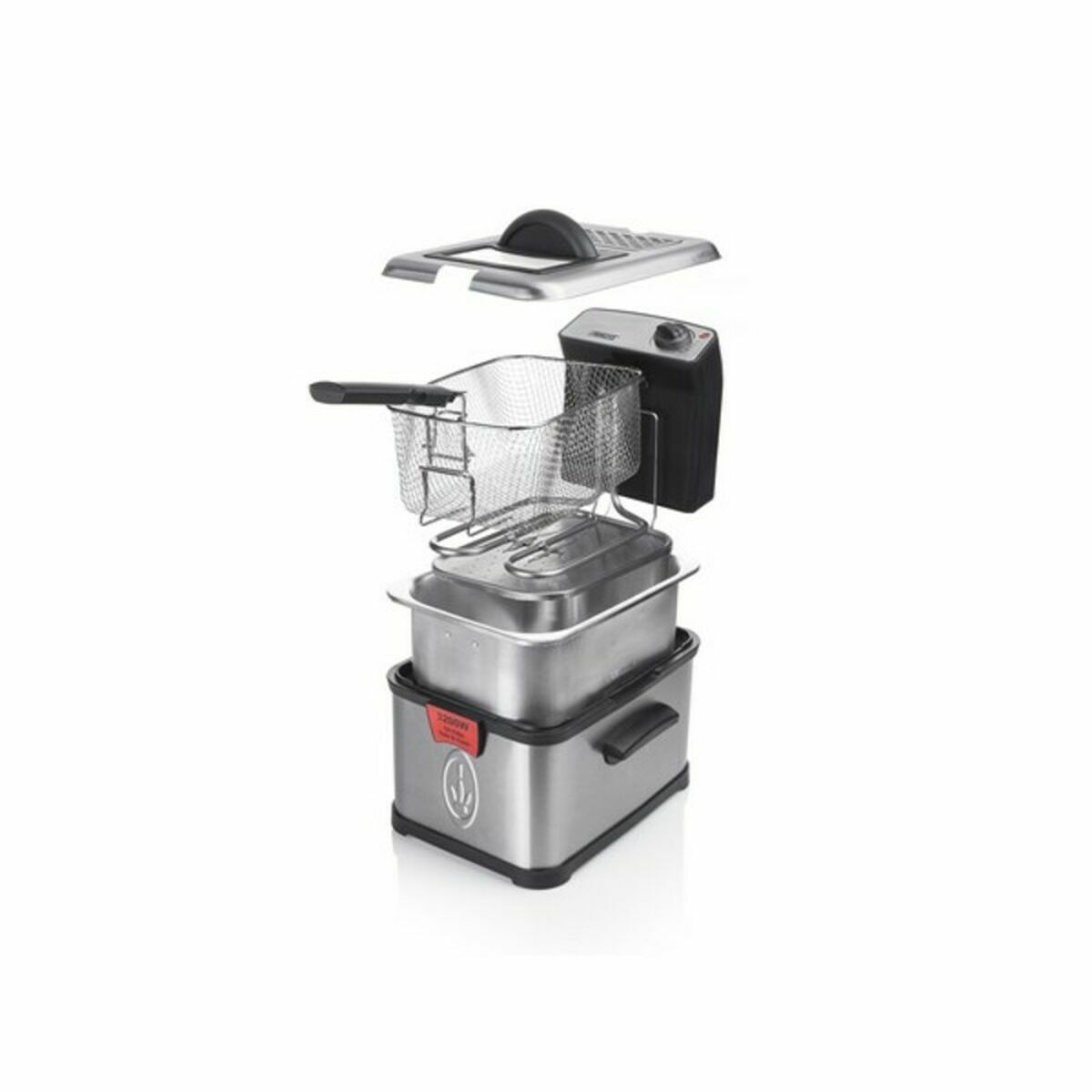 Fritös Princess 3 L 3200W Svart (Renoverade A) - 4