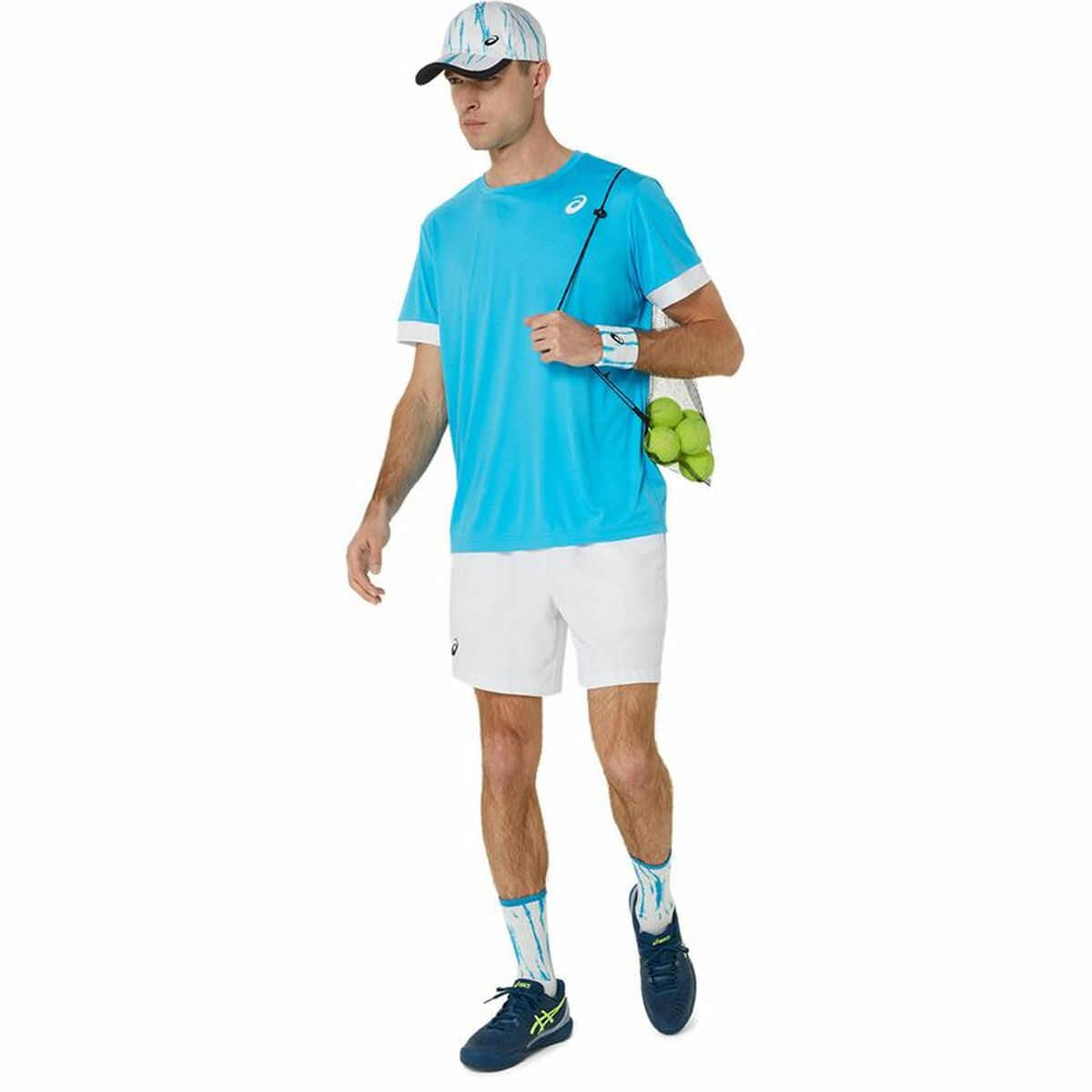 Sporttröja med ärmar Asics Court Ss Top Himmelsblå Tennis - 5