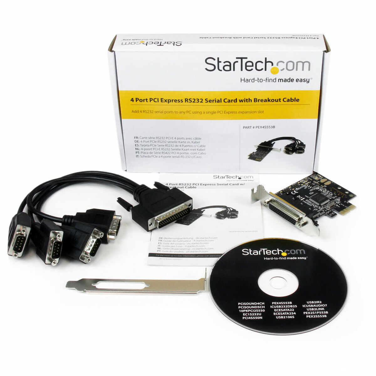PCI Kort Startech PEX4S553B - 8