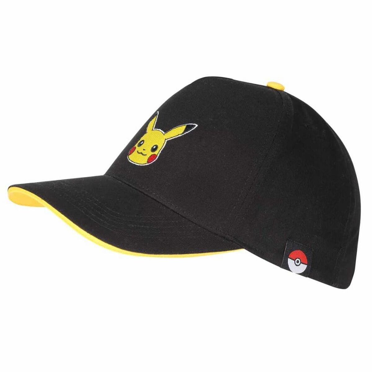 Keps unisex Pokémon Pikachu Badge 58 cm Svart One size - 3