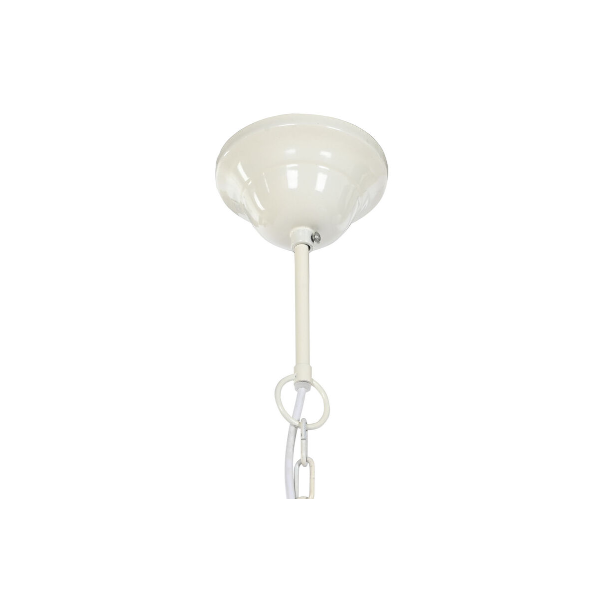 Taklampa Home ESPRIT Vit Bambu Mangoträ 50 W 48 x 48 x 57 cm - 4