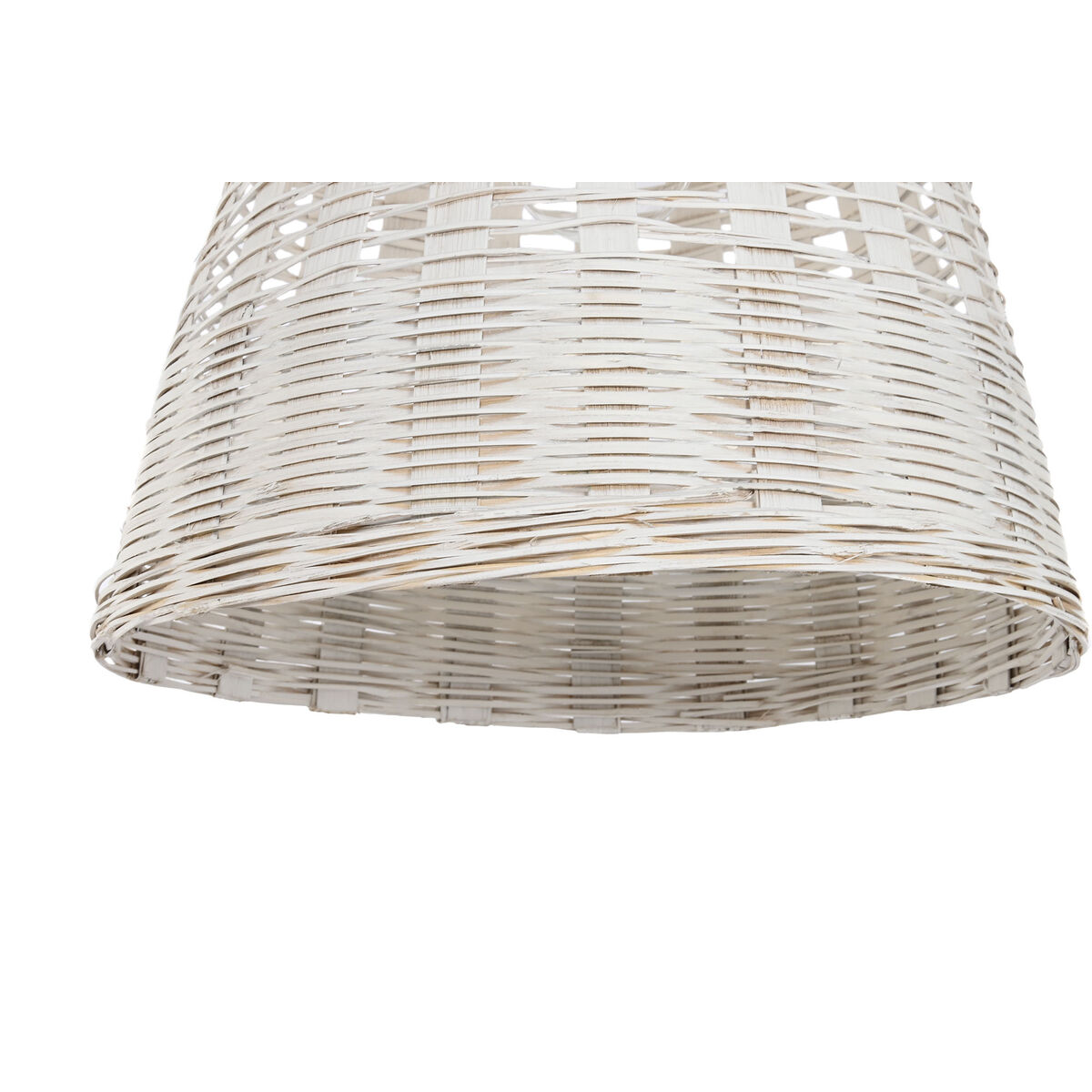Taklampa Home ESPRIT Vit Bambu Mangoträ 50 W 48 x 48 x 57 cm - 3