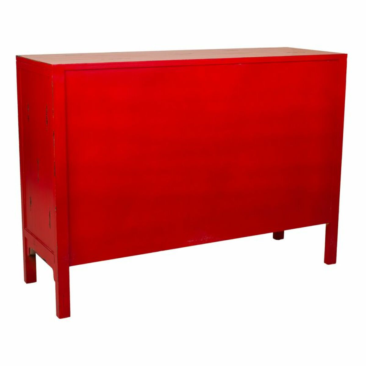 Skänk Alexandra House Living Röd Granträ Trä MDF 40 x 86 x 120 cm - 4