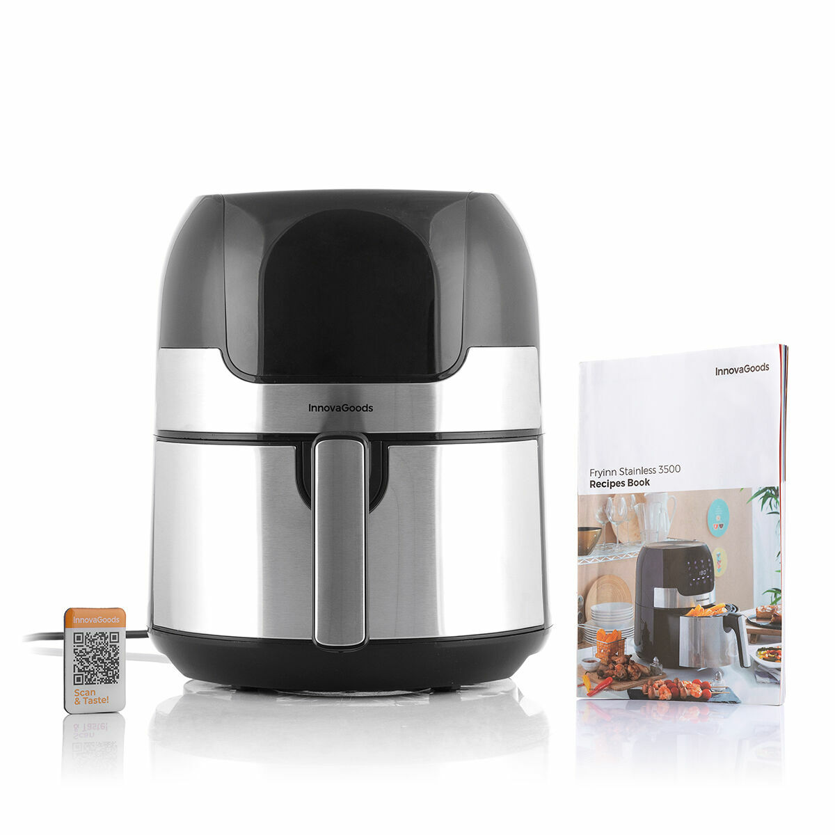 Luftfritös InnovaGoods Svart 1400 W 3,5 L Rostfritt stål (Renoverade A) - 9