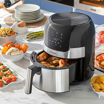 Luftfritös InnovaGoods Svart 1400 W 3,5 L Rostfritt stål (Renoverade A)