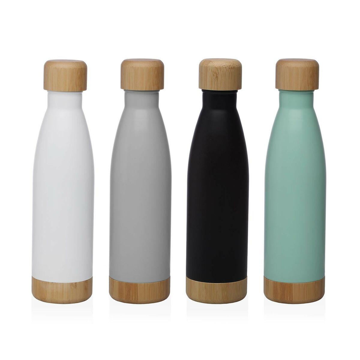 Vattenflaska Versa Svart Stål 500 ml 7 x 27 x 7 cm - 4