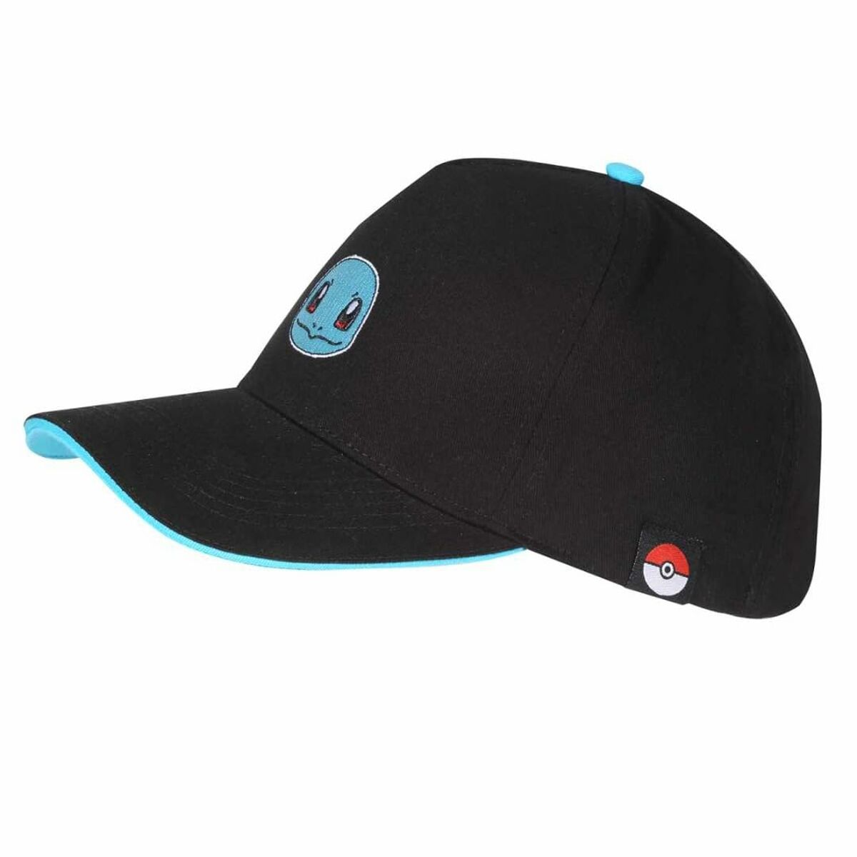 Keps unisex Pokémon Squirtle Badge Svart One size 58 cm - 3