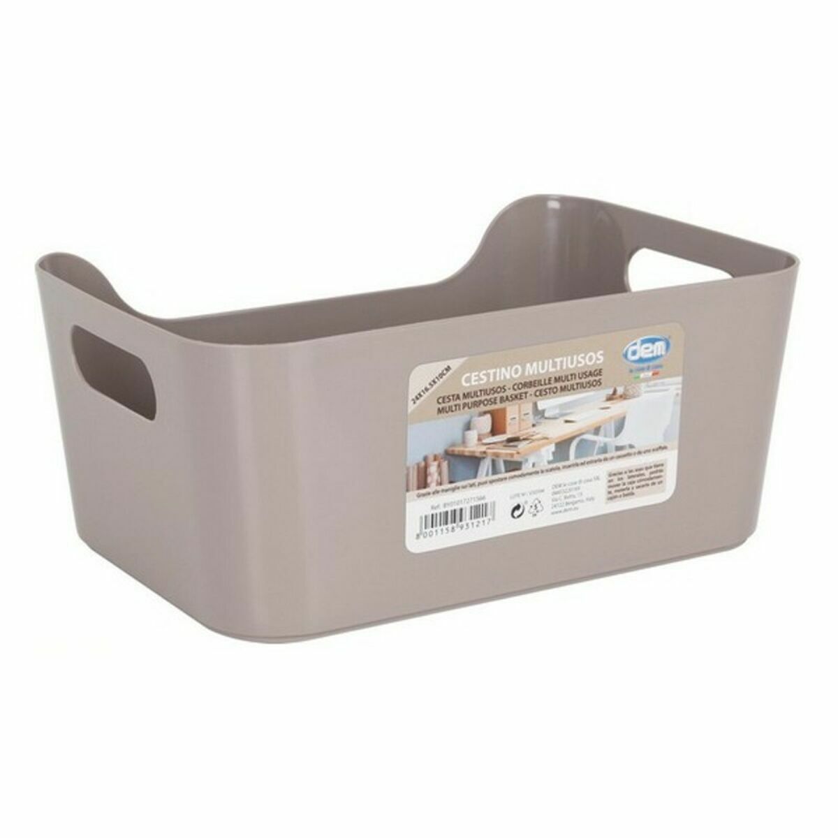 Multifunktionell korg Confortime 24 x 16,5 x 10 cm (24 antal) - 2