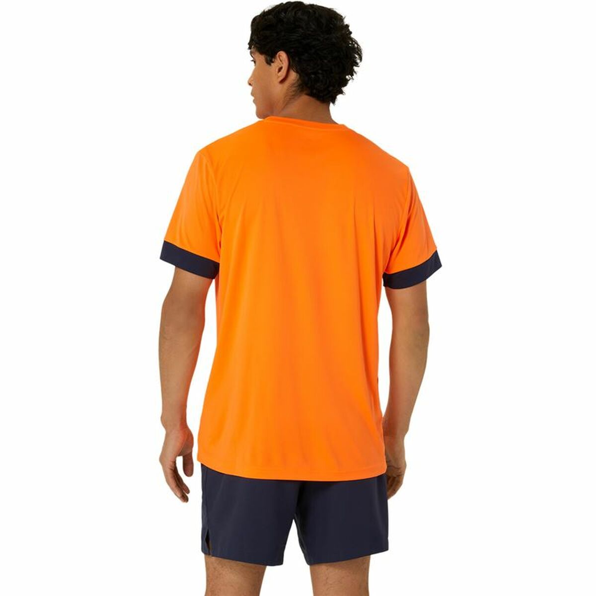 Sporttröja med ärmar Asics Court Ss Top Orange Tennis - 2