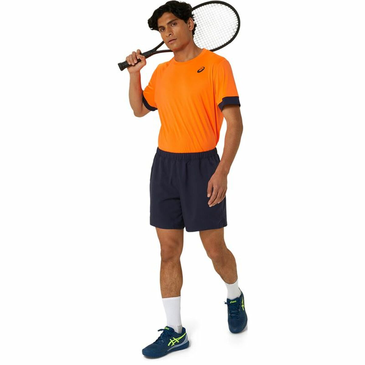 Sporttröja med ärmar Asics Court Ss Top Orange Tennis - 5