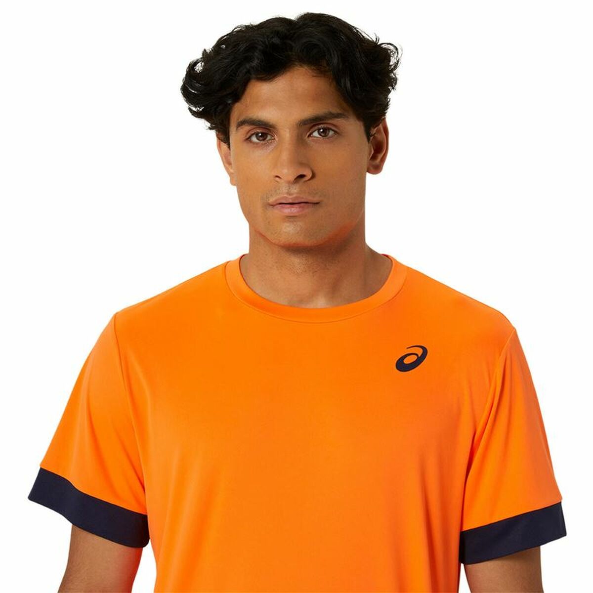 Sporttröja med ärmar Asics Court Ss Top Orange Tennis - 3