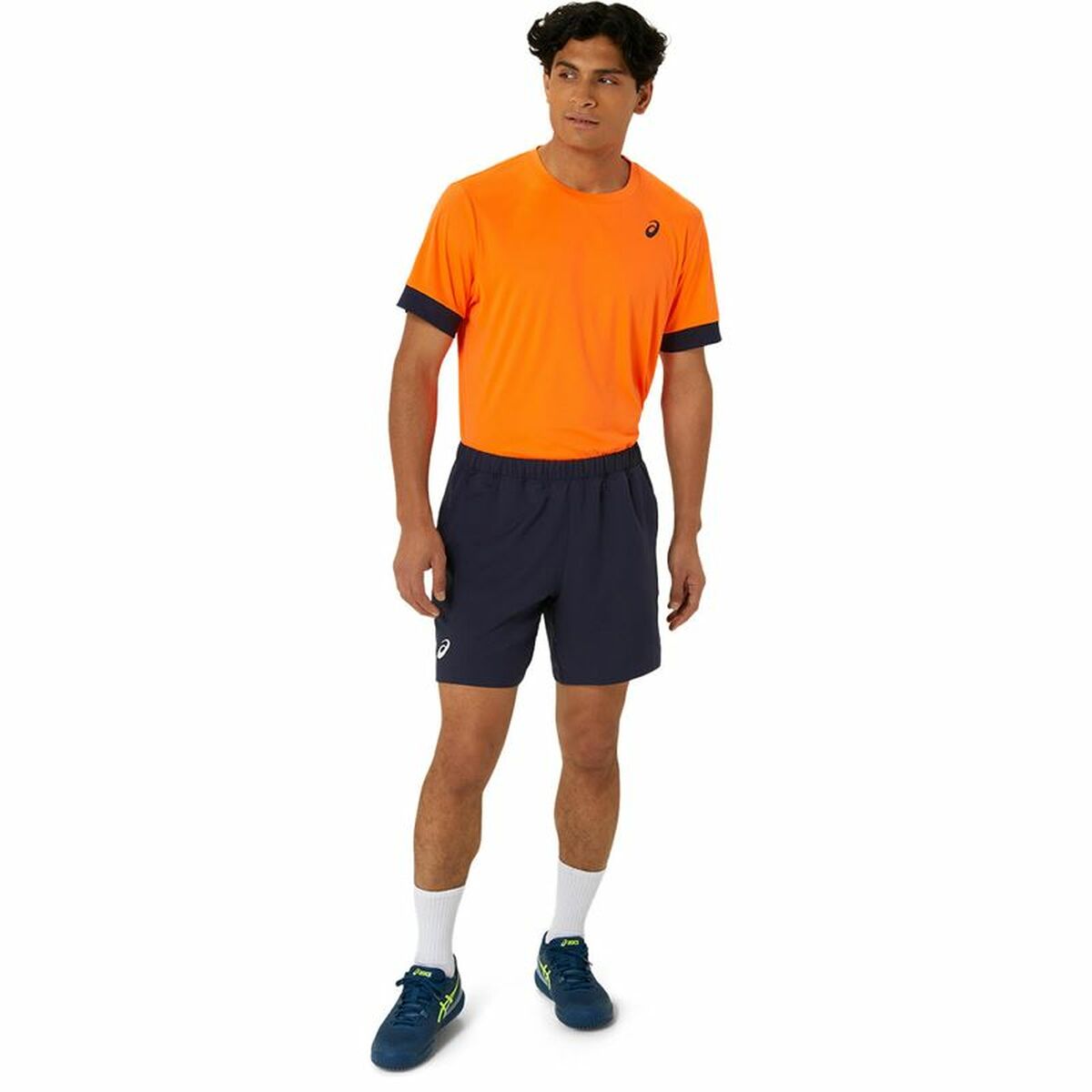 Sporttröja med ärmar Asics Court Ss Top Orange Tennis - 4