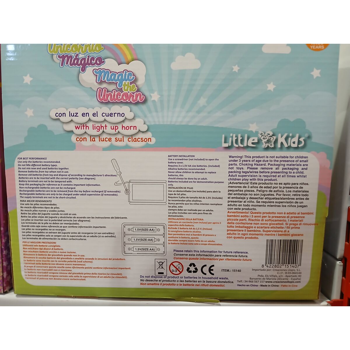 Mjukisleksak 8422802151407 Enhörning Interaktivt 23 cm (23 cm) - 4