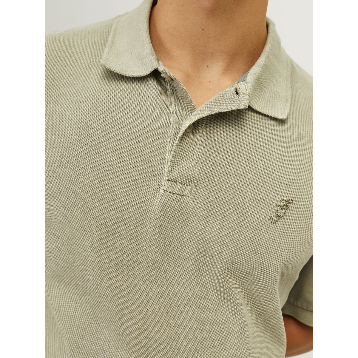 Polotröja kortärmad Herr Jack & Jones JPRBLUWILLIAM  12257315 Grön - 3