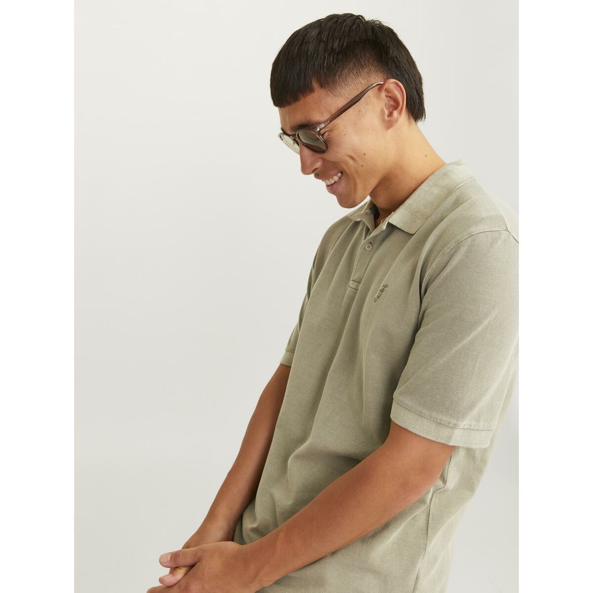 Polotröja kortärmad Herr Jack & Jones JPRBLUWILLIAM  12257315 Grön - 2