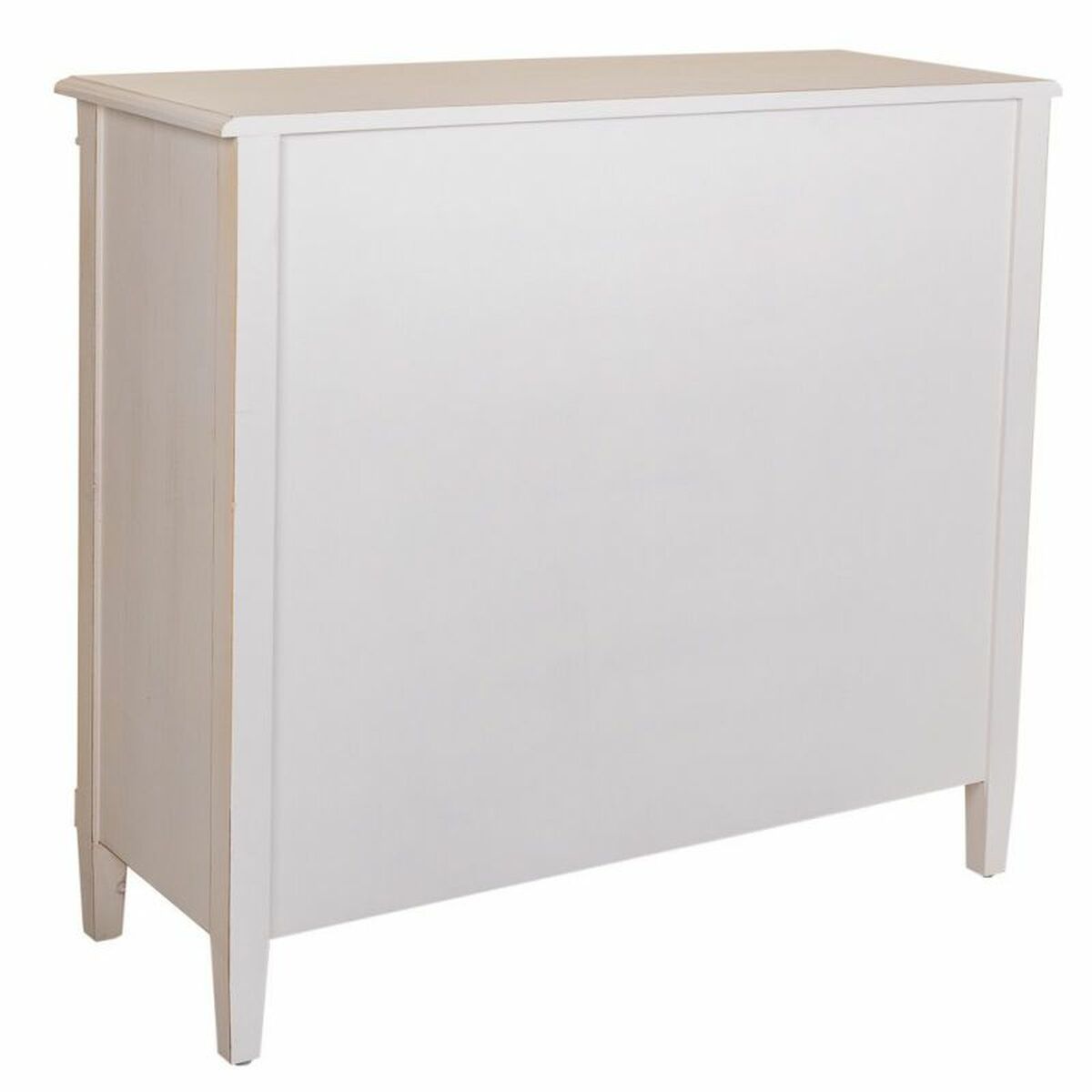 Skänk Alexandra House Living Vit Rattan Granträ 36 x 88 x 95 cm - 6
