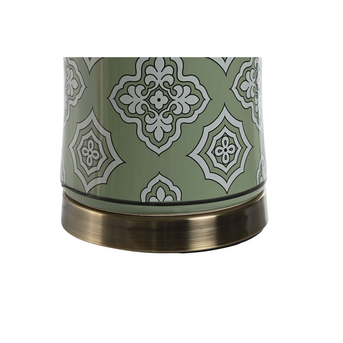 Bordslampa Home ESPRIT Vit Grön Gyllene Keramik 50 W 220 V 40 x 40 x 69 cm - 3