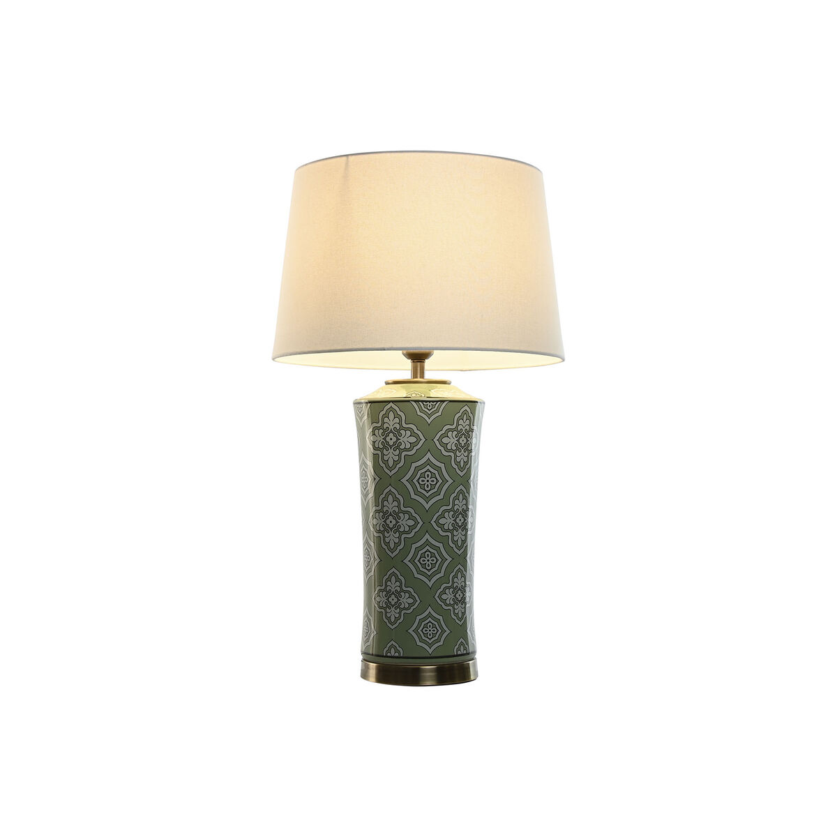 Bordslampa Home ESPRIT Vit Grön Gyllene Keramik 50 W 220 V 40 x 40 x 69 cm - 5
