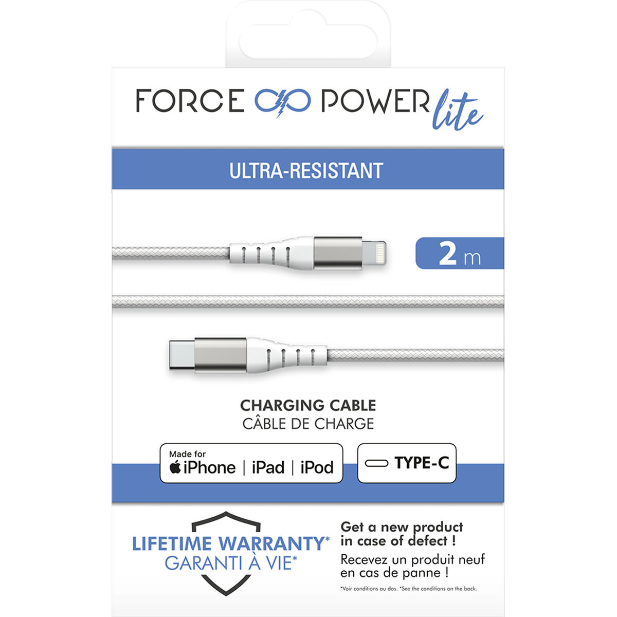 USB-kabel Big Ben Interactive FPLICMFI2MW Vit 2 m (1 antal) - 2