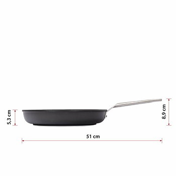 Stekpanna Valira AIRE 30CM Svart Aluminium (Ø 30 cm)