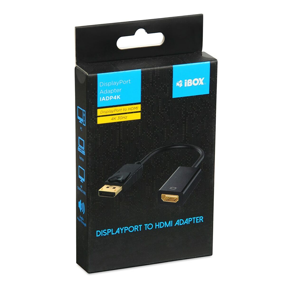 DisplayPort till HDMI Adapter Ibox IADP4K Svart - 2
