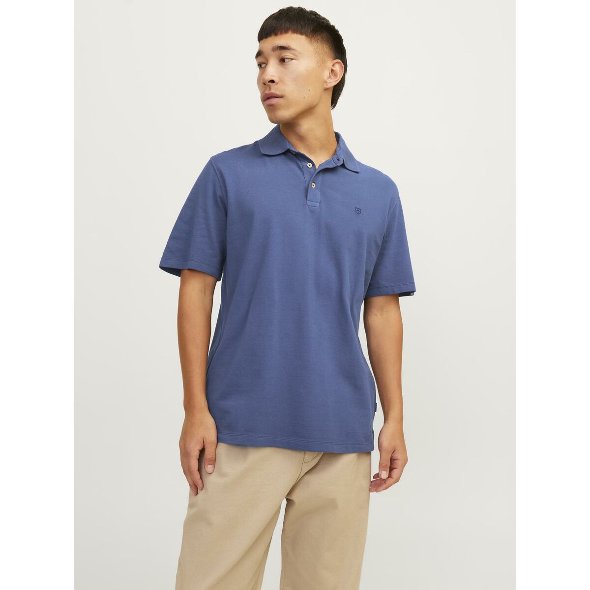 Polotröja kortärmad Herr Jack & Jones JPRBLUWILLIAM  12257315 Blå - 7