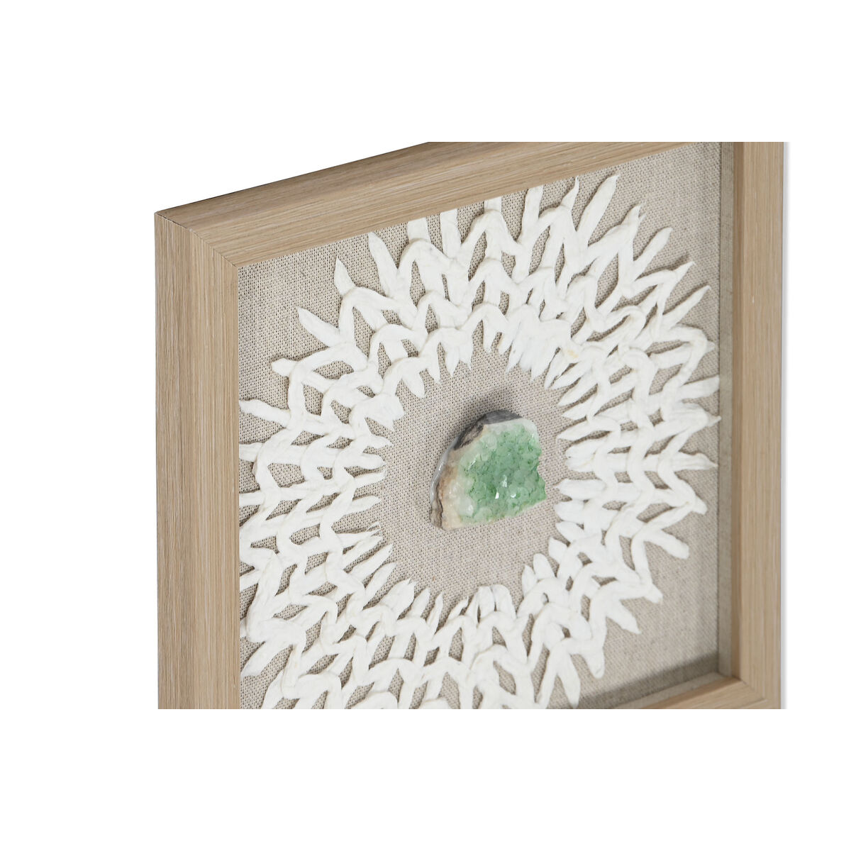 4-ramsset Home ESPRIT Papper Glas 22 x 2 x 22 cm - 2