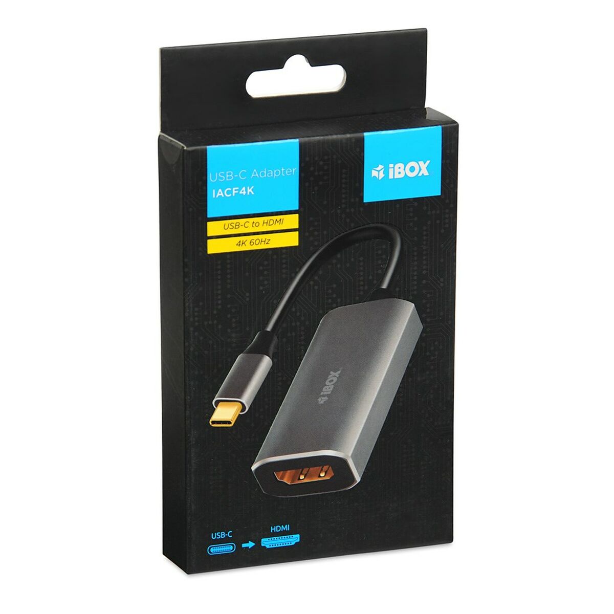 USB-C till HDMI Adapter Ibox IACF4K Silvrig - 2