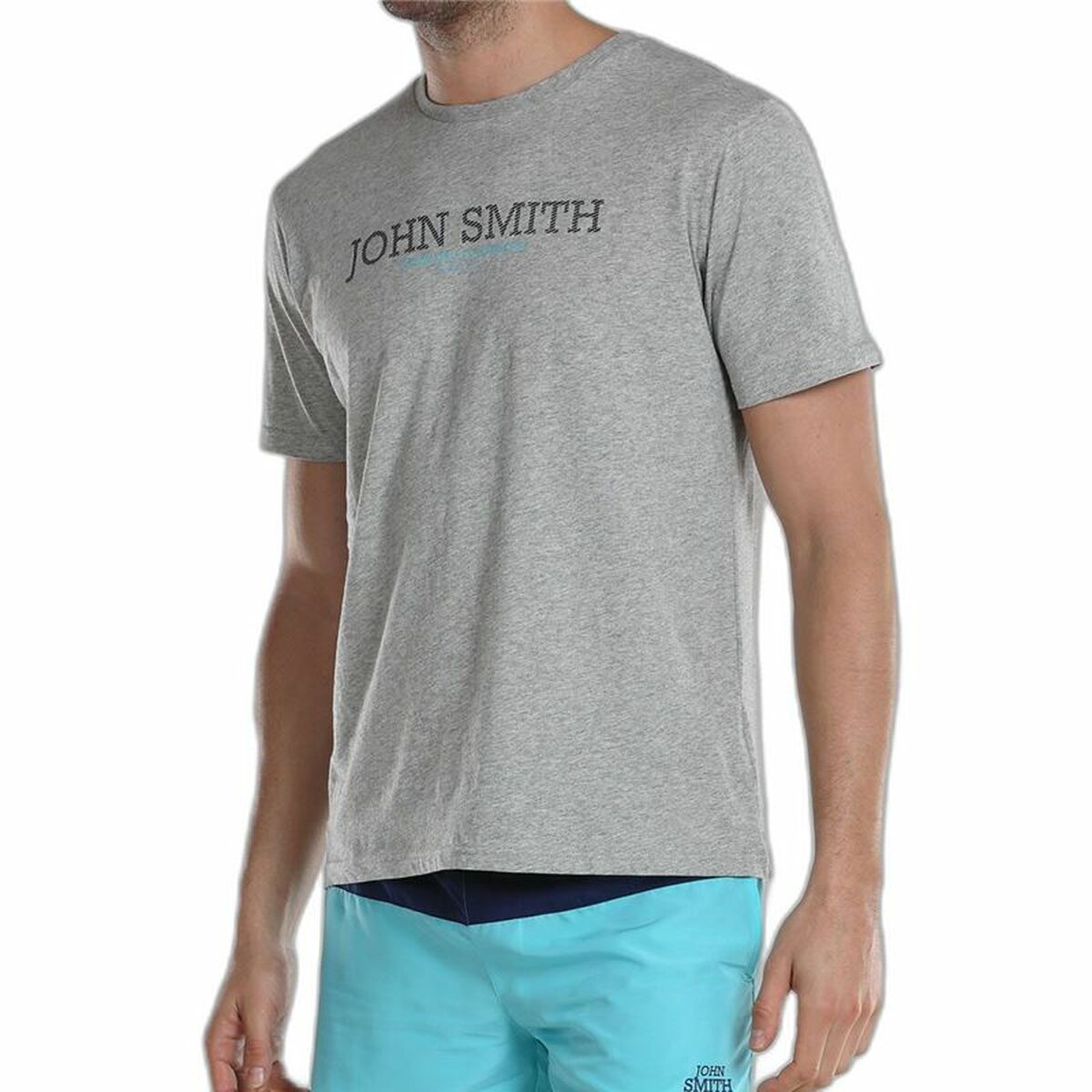 T-shirt med kortärm Herr John Smith Efebo Grå - 4