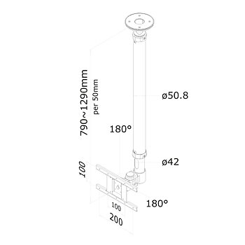TV-fäste Neomounts FPMA-C100WHITE 10" 30" 12 kg