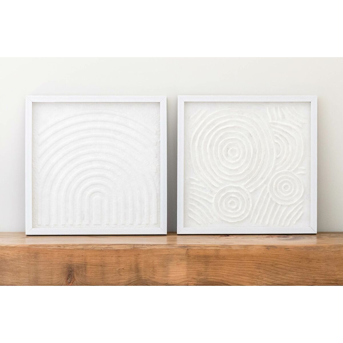 2-ramsset Home ESPRIT Papper Glas 35 x 2 x 35 cm - 2
