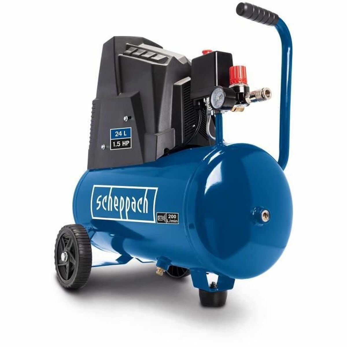 Luftkompressor Scheppach HC30OX Horisontell 1100 W 8 bar 24 L - 3