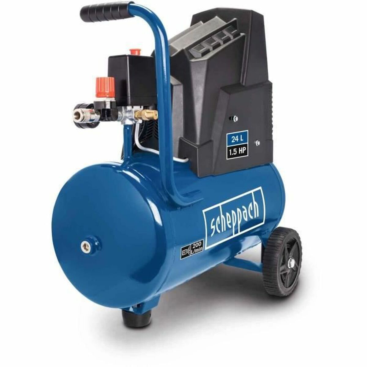 Luftkompressor Scheppach HC30OX Horisontell 1100 W 8 bar 24 L - 2