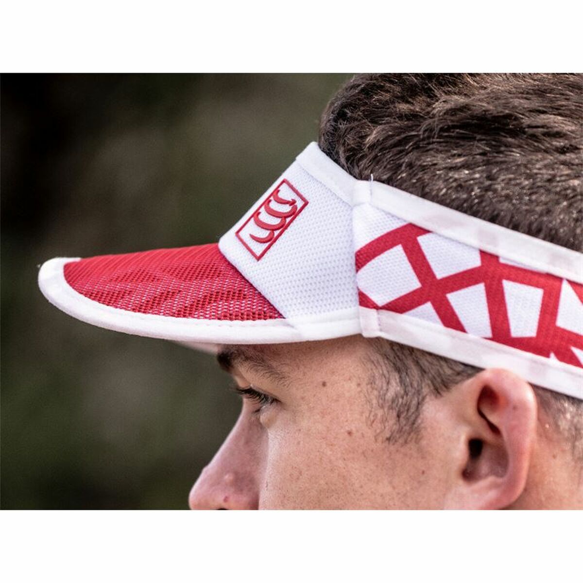 Visir Compressport Spider Web Ultralight Röd One size - 2