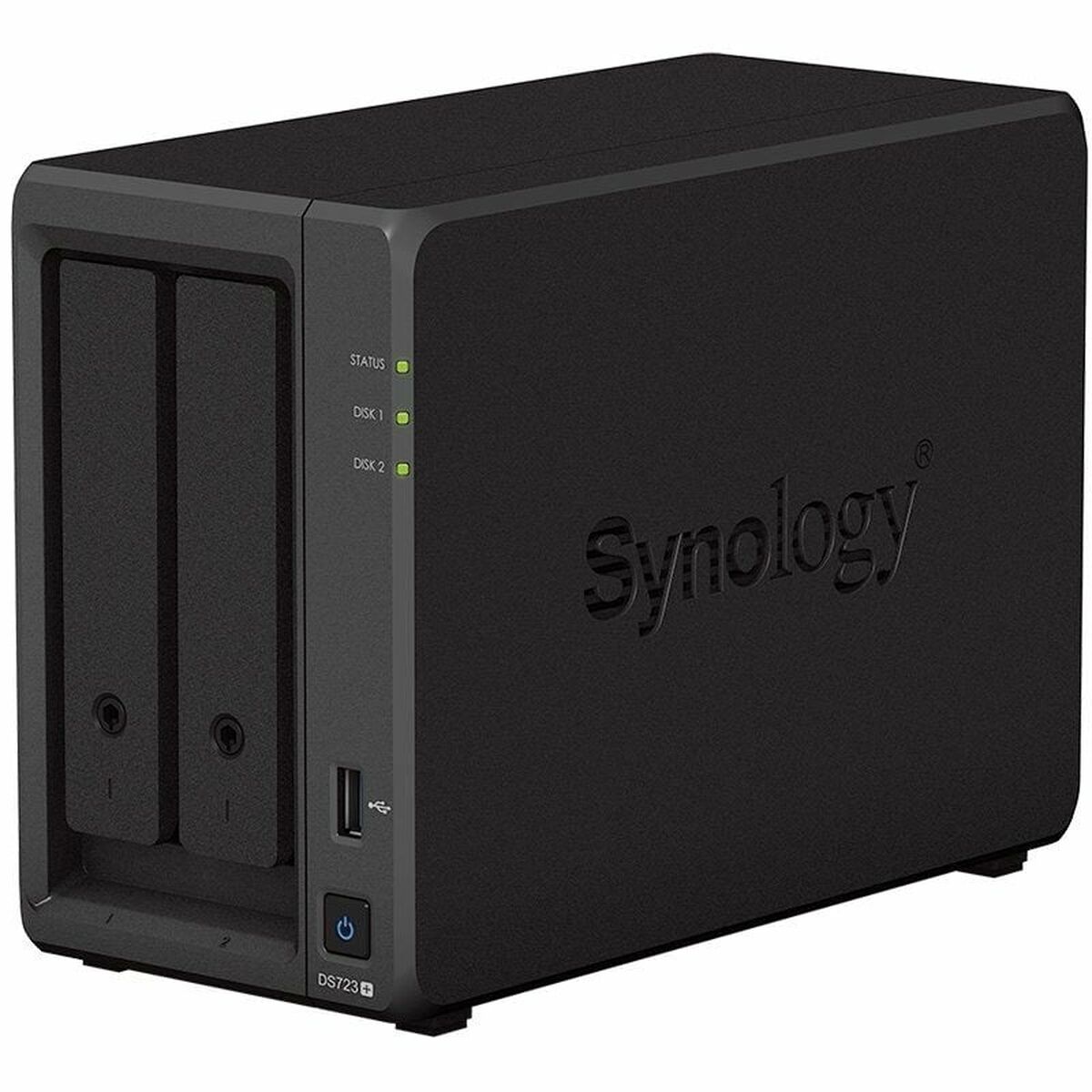 Nätlagringsenhet NAS Synology DS723+ Svart AM4 Socket: AMD Ryzen™ AMD Ryzen R1600 - 2