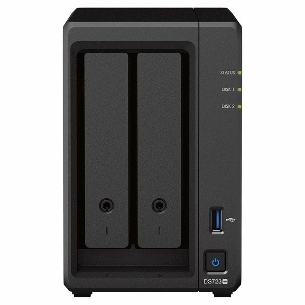 Nätlagringsenhet NAS Synology DS723+ Svart AM4 Socket: AMD Ryzen™ AMD Ryzen R1600