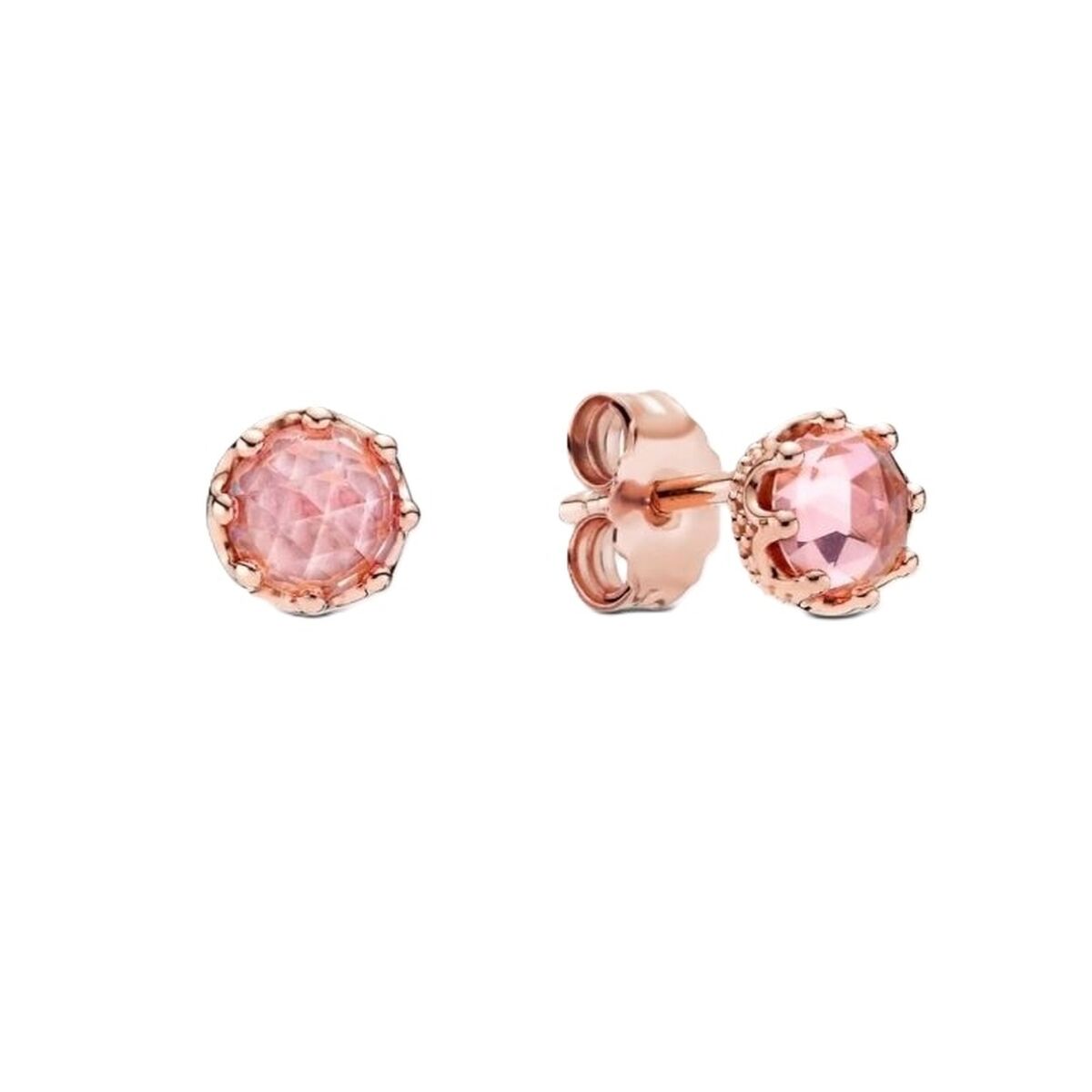 Dam örhängen Pandora PINK SPARKLING CROWN Sterlingsilver 925
