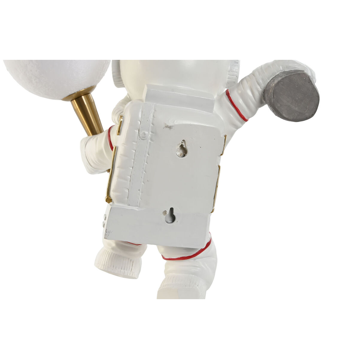 Vägglampa Home ESPRIT Vit Gyllene Metall Harts Modern Astronaut 26 x 21,6 x 33 cm - 4