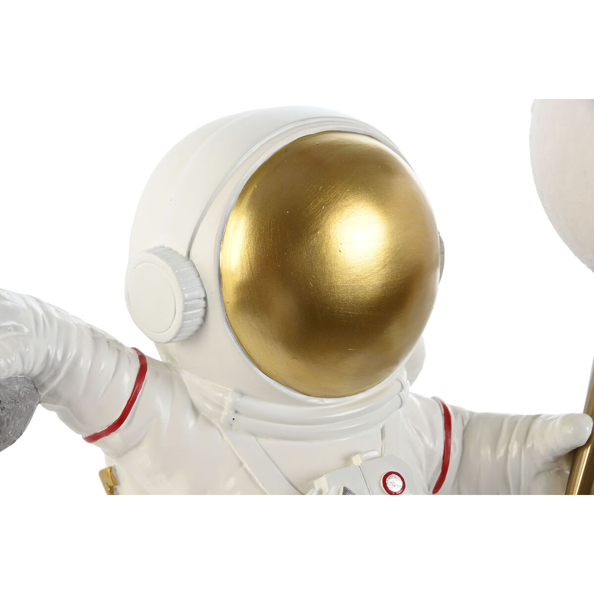 Vägglampa Home ESPRIT Vit Gyllene Metall Harts Modern Astronaut 26 x 21,6 x 33 cm - 3