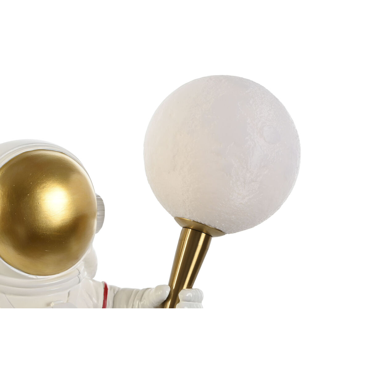 Vägglampa Home ESPRIT Vit Gyllene Metall Harts Modern Astronaut 26 x 21,6 x 33 cm - 2