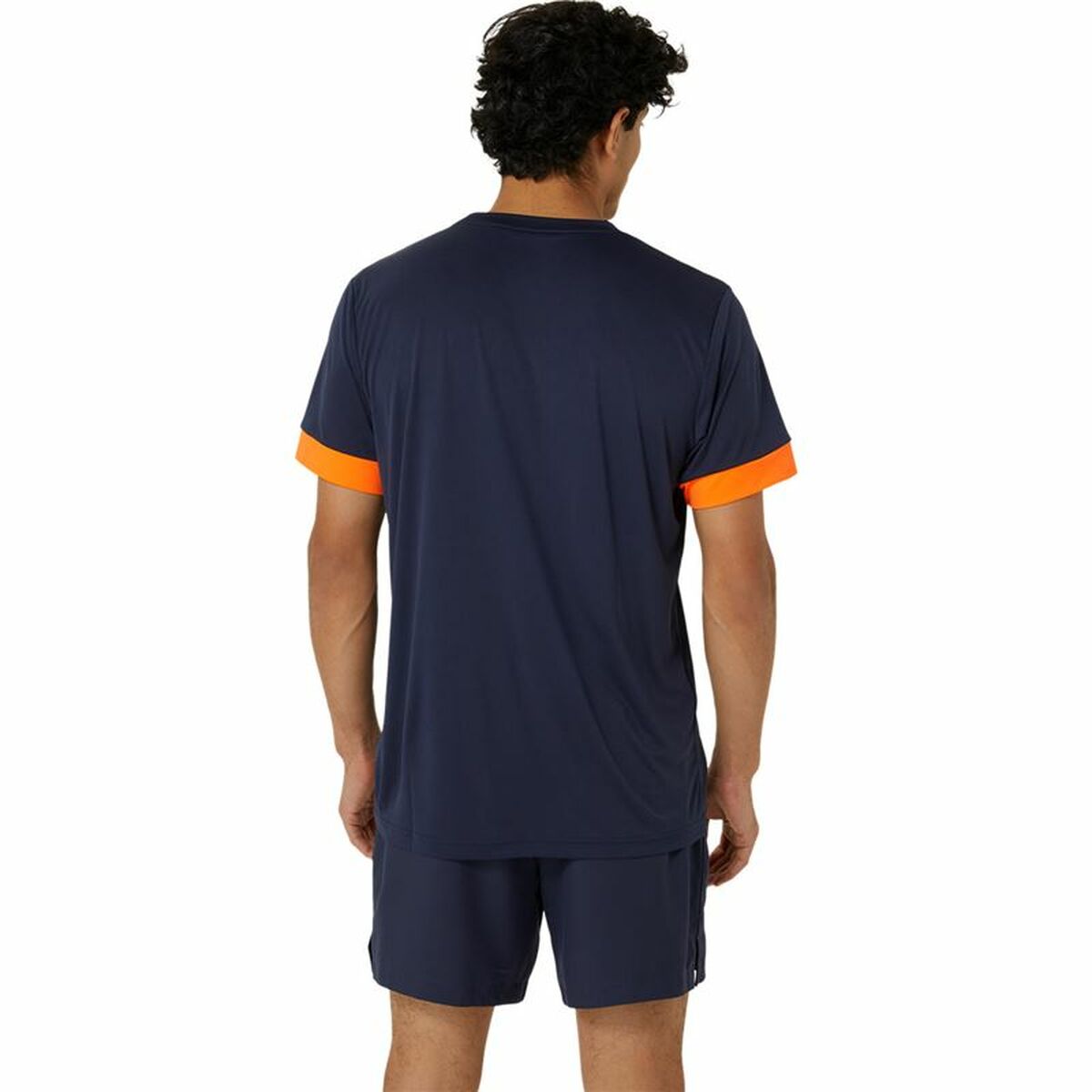 Sporttröja med ärmar Asics Court Ss Top Blå Marinblå Tennis - 2