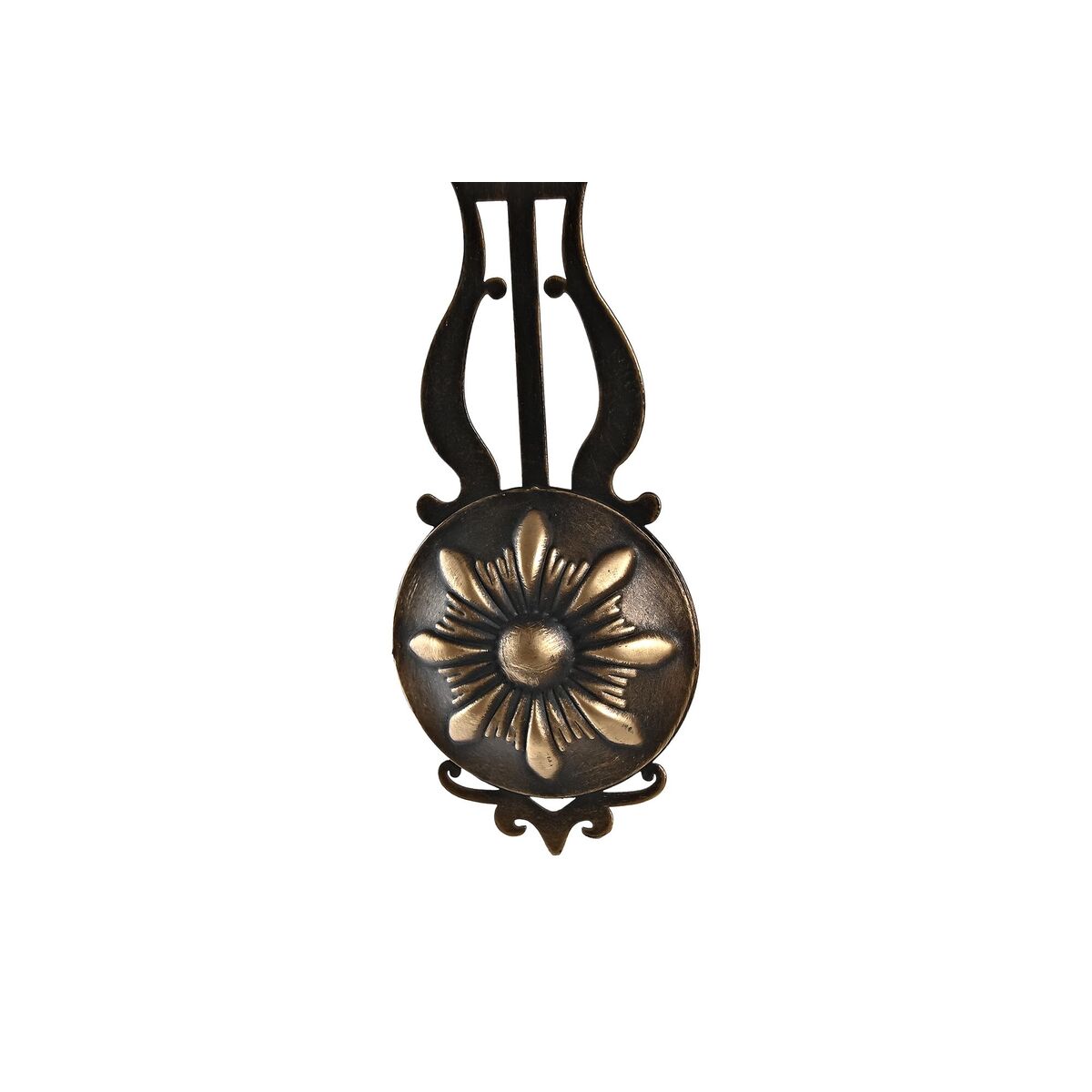 Väggklocka DKD Home Decor Svart Gyllene Glas Järn Pendyl 27 x 7,5 x 57,5 cm (2 antal) - 4