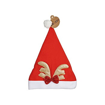 Jultomtemössa Krist+ Vit Röd Gyllene Ren 28 x 2 x 39 cm (12 antal)