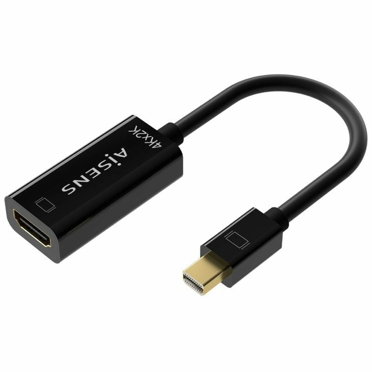 Adapter Mini Display Port till HDMI Aisens A125-0643 Svart 15 cm - 2